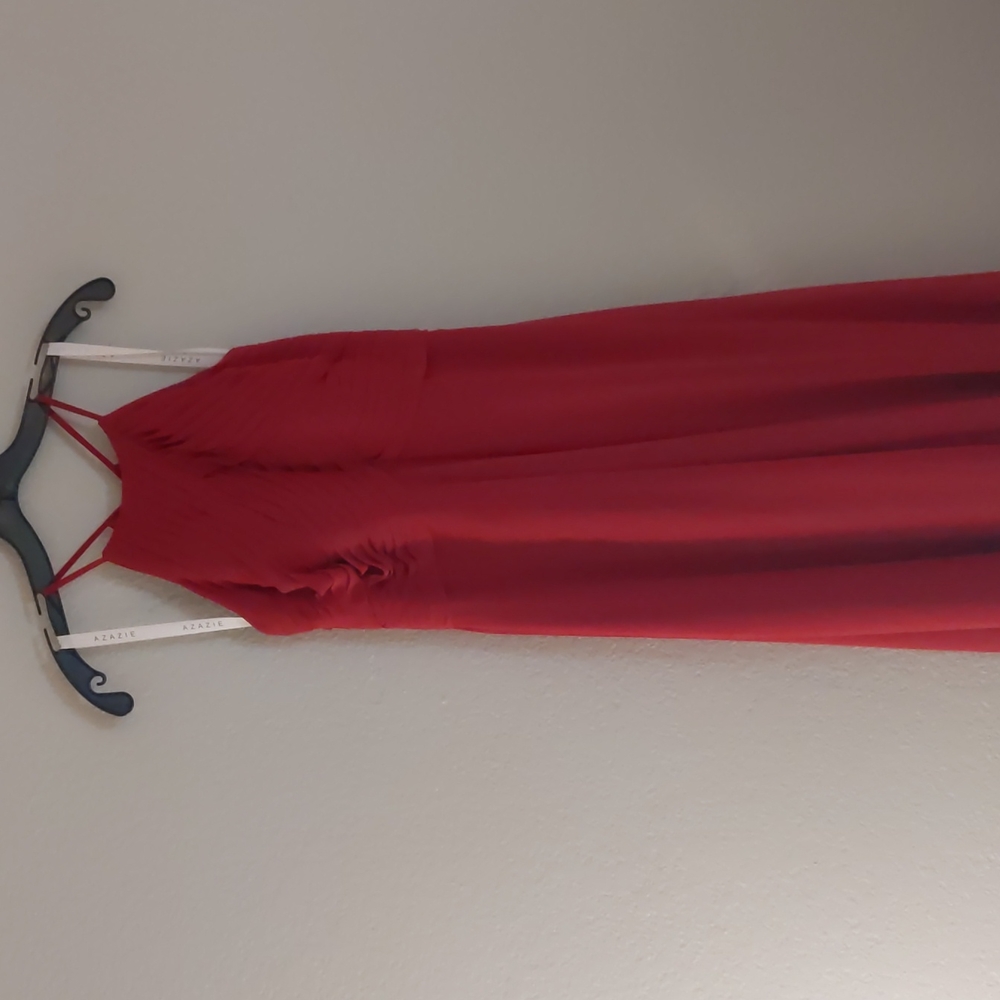 Azazie Ginger dress Burgundy color bridesmaid dress